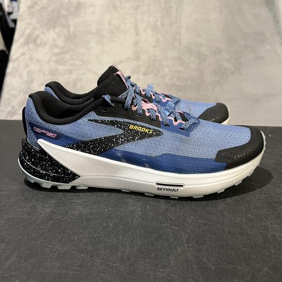 Brooks Catamount 2 Trail Running Shoes Womens Size 9.5 Blue SkyVault Lightweight - Picture 1 of 10